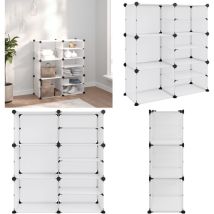 Tagère à chaussures Transparent 84x31,5x93 cm pp - Étagère à Chaussures - Rangement Chaussures - Meubles Rangements - Organisateur Chaussures