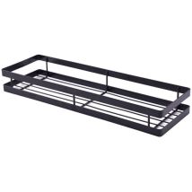 Tagère à Épices Cuisine,Epices Murale, Etagere Rangement Epices Gain de Place, Idéal pour le Rangement et Organisation de Cuisine, 40×12×5,5 cm, Noir