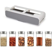 Tagère à épices de cuisine sans perçage Étagère à épices de cuisine Rangement d'épices de cuisine Étagère à épices polyvalente sous étagère à épices