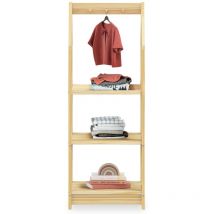 Idimex - tagère à vêtements enfant sally en pin massif - Coloris naturel