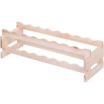 LeVigne – Étagère à vin modulable 2 rayons 16 bouteilles en bois FSC – Hauteur 23 cm, Largeur 84 cm, Profondeur 28 cm – Quincaillerie