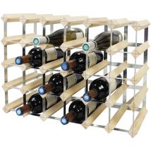 Etagère à Vin , Range-bouteilles, 30 bottles, 61,2 x 42 x 22,8 cm, Bois naturel, Dimensions: 61,2 x 42 x 22,8 cm