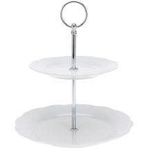 Etagere aus Keramik mit 2 Ebenen