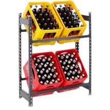 Proregal-zertifizierte Qualitätsprodukte - tagère caisses à boissons camel HxLxP 100x80x30cm Capacité de charge 100kg Anthracite Porte-caisses,