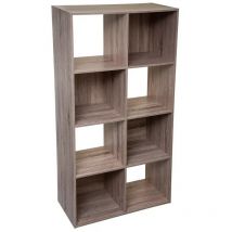 Tagère 8 cases mix n modul effet chêne naturel - 5five