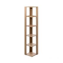 Tagère d'Angle 5 Niveaux 'Novia' 179cm Naturel