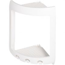 Idralite - tagère d'angle de douche blanc résine panier baignoire accessoire mod. Oasi