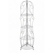 Tagère d'angle en Fer pliable Irma Bronze