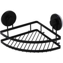 Bathroom Solutions - tagère d'angle pour douche avec ventouses, en métal, 20 x 20 x 12,5 cm.