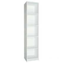 Etagère de bureau ouverte R1, colonne blanche avec étagères