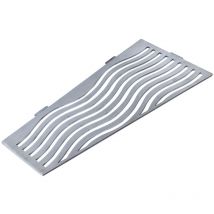 Etagère de douche en acier inox 26,8 x 7/12,2 x 26,2cm x 2 mm - Rectangulaire design Aqua - fixation sans perçage