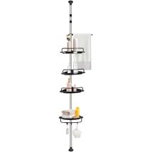 Dazhom - Tagère De Douche Télescopique Etagère D'Angle Hauteur Réglable Avec 4 Panier Sans Perçage 105-310cm