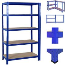 Lucn - tagère de rangement-200x100x50 cm 175 kg-robuste étagère enfichable-Montage rapide sans outils-étagère de sous-sol pour un rangement Flexible