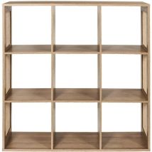 Etagère de rangement 9 cases Bali en cannage