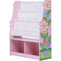 Teamson Kids - Etagère de rangement enfant fille en Bois Magic Garden rose Fantasy Fields TD-13410MG