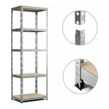 Eurospen - Etagère de rangement modulable et polyvalente pour atelier, garage, cave... Charge Lourde max 500kg -180x60x40cm - Gris