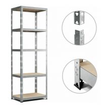 Eurospen - Etagere de Rangement modulable et polyvalente pour atelier, garage, cave...Charges Lourdes 172x75x30cm - Gris