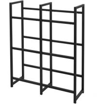 Tagère pour Caisses de Boissons 6 Caisses, 91x31x116,5 cm, Acier, Indépendante, Étagère sur Pieds pour Caisses de Boissons, Support Rangement de