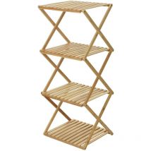 Etagère de rangement Well Home avec 4 étagères en Bambou H.93,5cm