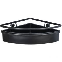 Wenko - Etagère d ́angle Molinella, noir inox