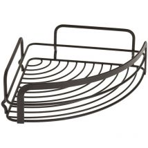 Metaltex - tagère de salle de bain 20x20x6 cm Noir