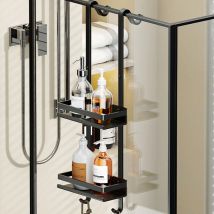 Sifree - tagère de salle de bain murale, rangement de produits de toilette, étagère de rangement de salle de bain, H-69cm