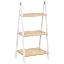 Étagère en bambou et bois de pin – 40 x 30 x 81,5 cm – Meuble de rangement de salle de bain – Hauteur, Largeur, Matières, Mode de fixation, Style, 