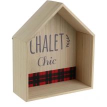 The Home Deco Factory - Etagère en bois maison chalet chic 30 cm