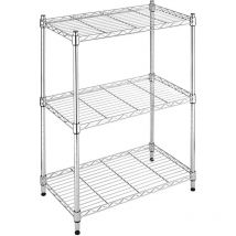 Thinia Home - Etagère en métal avec 3 étagères réglables 76.2x58.9x34cm 240Kg