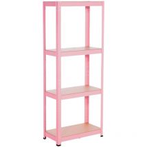 Etagère en métal avec 4 étagères réglables 148x60x60x30cm 240Kg Thinia Home