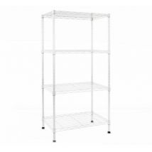 Tagère en métal Rocky 4/5 Étagères Blanc 90 x 45 x 200 cm