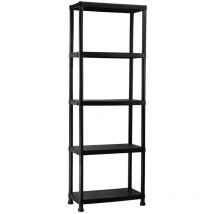 O91 - Etagère en résine avec 5 étagères 172x60x30cm 125Kg