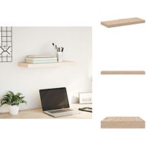 Étagère flottante 60x23,5x4 cm bois d'ingénierie - Étagère Flottante - Étagères Flottantes - Étagère Murale - Étagère De Buanderie