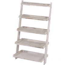 Étagère / jardinière / étagère à plantes / étagère florale, shabby, vintage, 64x38x119cm, blanc