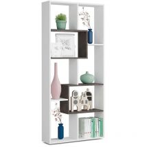Mobimarket - Bibliothèque multipositions horizontal et vertical - 180 x 80 x 25 cm