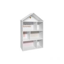 Atmosphera Créateur D'intérieur - Bibliothèque enfant maison rose H114cm