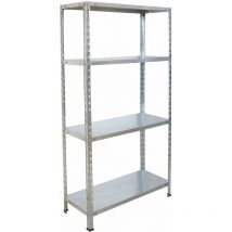 AR - Etagère metal 137x70x30cm - 4 tablettes - galvanisée akit