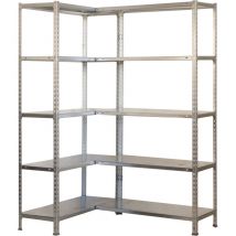 Étagère métallique Simon Rack sans vis galvanisée couleur 10 étagères 2000x1300x300 mm Fabriquée en Espagne