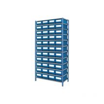 Sodise - Etagère avec 44 boîtes à bec et 130 séparations 2000x1000x320mm