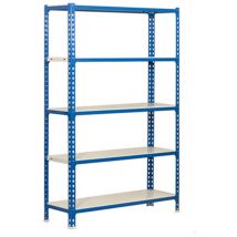 Simonrack - Etagère de rangement Simon Rack Simonclick 5/300 bleu/blanc 5 niveaux 1800x900x300mm