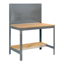 Simonrack - Kit Etabli 1440x1500x600mm Charge 600Kg - simonwork BT-2 1500 gris fonce