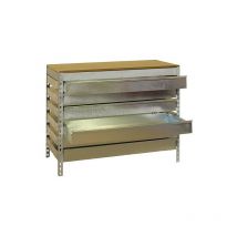 Simonrack - Simon Rack - Etabli 6 tiroirs 842x910x610mm Zinc charge 400Kg - BT5 box 900