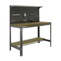 Simonrack - Simon Rack - Kit Etabli 1440x1200x600mm Charge 600Kg - simonwork BT3 1200 gris/bois