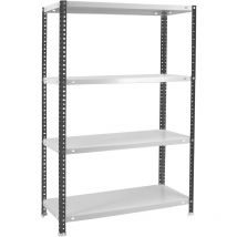 Simonrack - tagère métallique Simon Rack avec vis anthracite/blanc 4 étagères 1500x1000x300 mm Fabriquée en Espagne