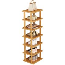 Étagère Meuble À Chaussures En Bois À 7 Niveaux, Range-chaussures,étagère Amovible