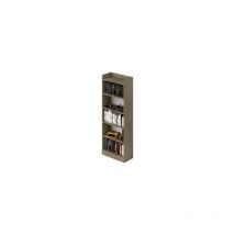 Webmarketpoint - tagère mobile avec six étagères couleur Argile H180x64x29cm