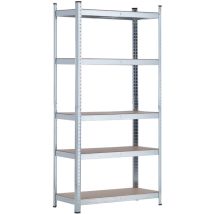 Thinia Home - Etagère modulaire avec 5 étagères réglables 180x90x40cm 875Kg