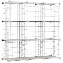 Étagère modulaire en métal Titan C9 Blanc – 1201105 – Rayonnage – Largeur, Hauteur, Longueur, Matières, Nombre de niveaux, Type de tablette, 