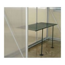 Table simple murale 120x52.2x79 gris laqué