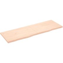 Furniture Limited - Étagère murale 180x60x(2-4) cm bois de chêne